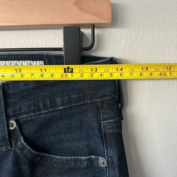 AG Jeans Women's Mari High Rise Slim Straight Aged Denim Blue Dark Wash Size 27 - Picture 7 of 10